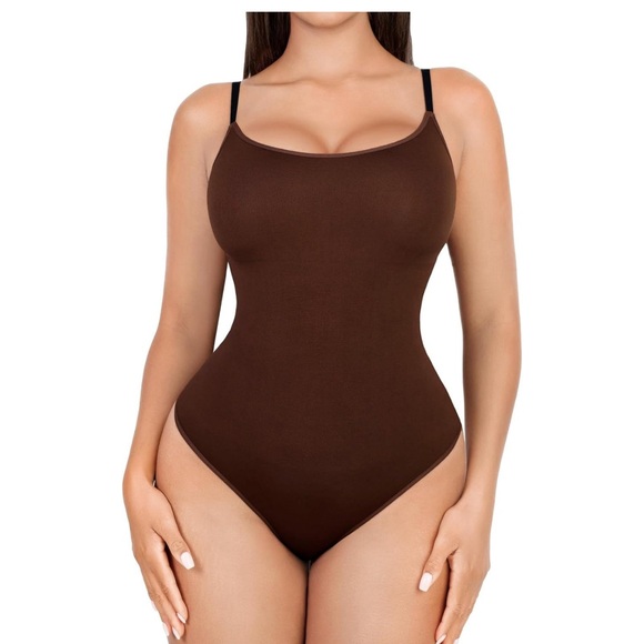 Other - Women's Open Back Bodysuit Sleeveless Strap Bodycon Tops Thong Body Shaper